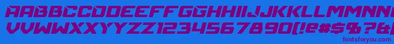 Saiba mais sobre a fonte MechfireItalic Fonte MechfireItalic – fontes roxas em um fundo azul