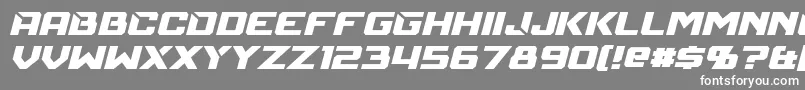 fuente MechfireItalic – Fuentes Blancas Sobre Fondo Gris