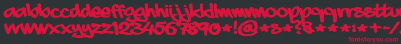 AaaiightFat Font – Red Fonts on Black Background