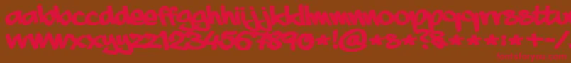 AaaiightFat Font – Red Fonts on Brown Background