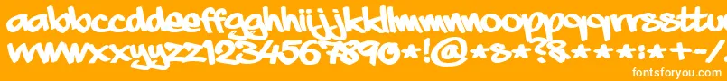 AaaiightFat Font – White Fonts on Orange Background