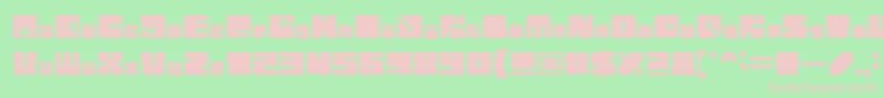 フォントHighwayPatrol – 緑の背景にピンクのフォント