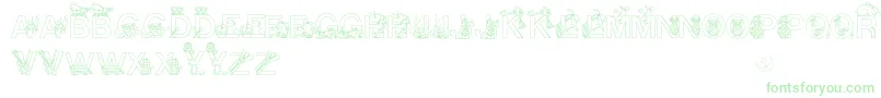 fuente Alphapix – Fuentes Verdes Sobre Fondo Blanco