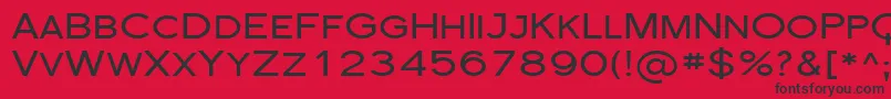 Sfflorencesansscexp Font – Black Fonts on Red Background
