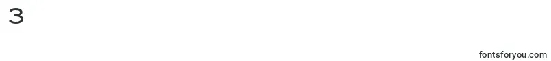 Sfflorencesansscexp-Schriftart – Schriften für die Ziffer 3