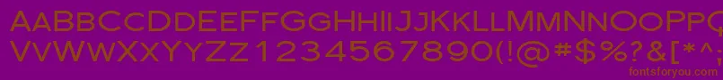 Sfflorencesansscexp Font – Brown Fonts on Purple Background