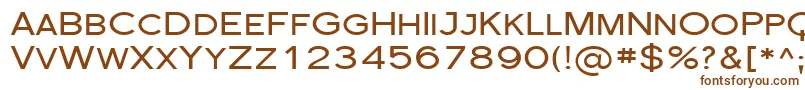 Sfflorencesansscexp Font – Brown Fonts on White Background