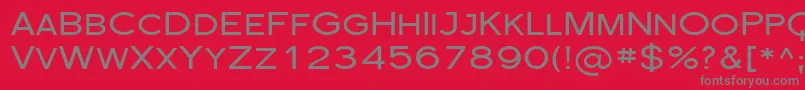Sfflorencesansscexp Font – Gray Fonts on Red Background