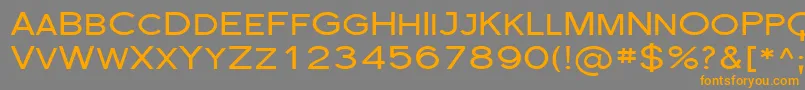 Sfflorencesansscexp-Schriftart – Orangefarbene Schriften auf grauem Hintergrund