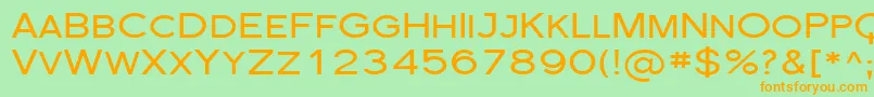 Sfflorencesansscexp Font – Orange Fonts on Green Background