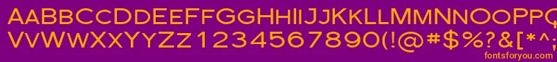 Sfflorencesansscexp Font – Orange Fonts on Purple Background