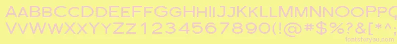 Sfflorencesansscexp Font – Pink Fonts on Yellow Background
