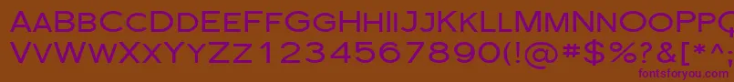 Sfflorencesansscexp Font – Purple Fonts on Brown Background