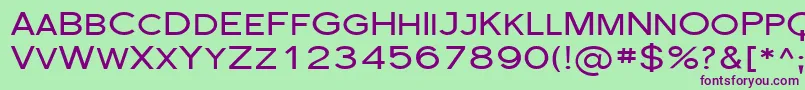 Sfflorencesansscexp Font – Purple Fonts on Green Background