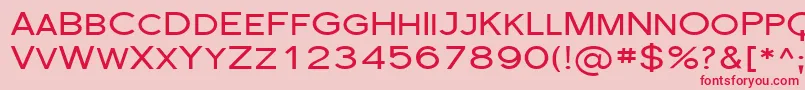 Sfflorencesansscexp Font – Red Fonts on Pink Background