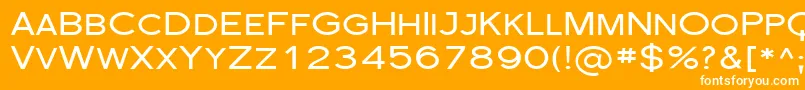 Sfflorencesansscexp Font – White Fonts on Orange Background
