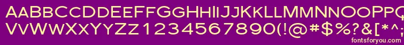 Sfflorencesansscexp Font – Yellow Fonts on Purple Background