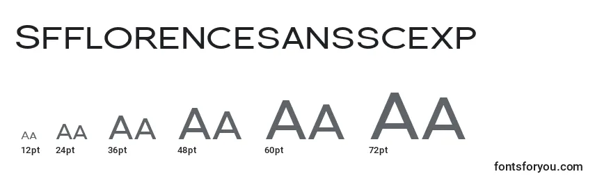 Sfflorencesansscexp Font Sizes