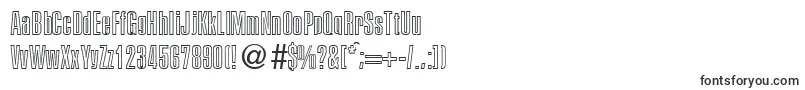 Шрифт PersistentoutlineBoldDb – мелкие шрифты