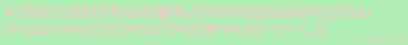 WintermuteRegular Font – Pink Fonts on Green Background