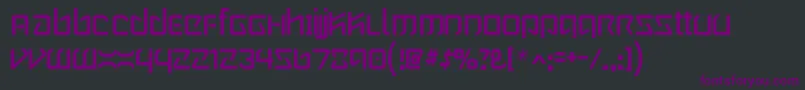 Шрифт WintermuteRegular – фиолетовые шрифты на чёрном фоне