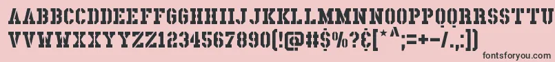 LadenDirnaith Font – Black Fonts on Pink Background