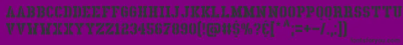 Fonte LadenDirnaith – fontes pretas em um fundo violeta