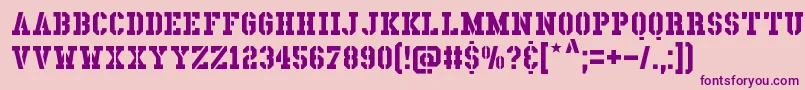 LadenDirnaith Font – Purple Fonts on Pink Background