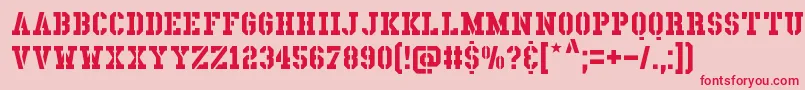 LadenDirnaith Font – Red Fonts on Pink Background