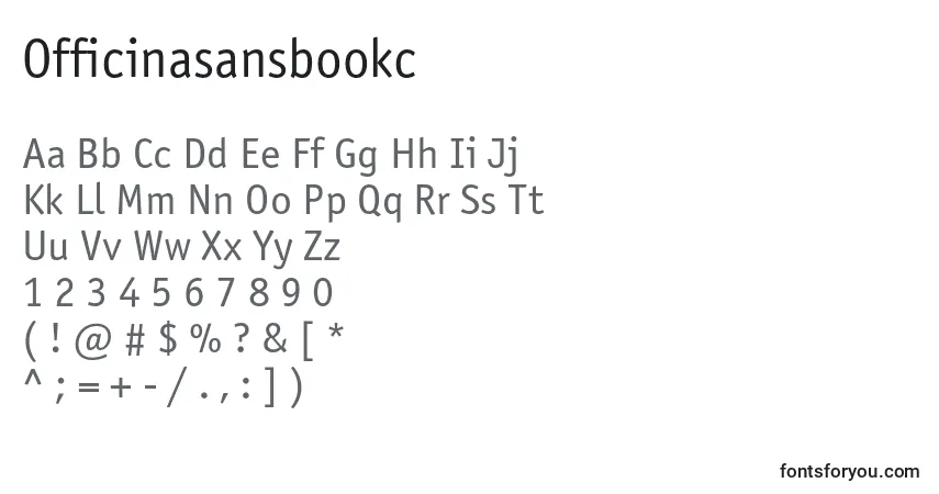 Schriftart Officinasansbookc – Alphabet, Zahlen, spezielle Symbole