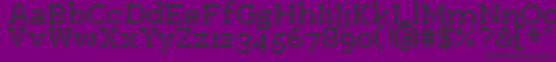 PfWestaSeven Font – Black Fonts on Purple Background