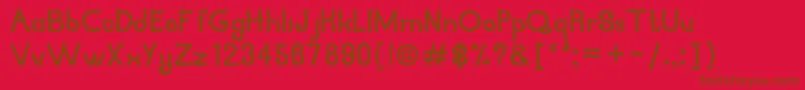 NesiaCalligraphy Font – Brown Fonts on Red Background