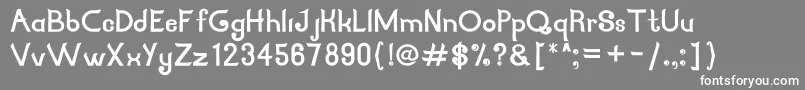 NesiaCalligraphy Font – White Fonts on Gray Background