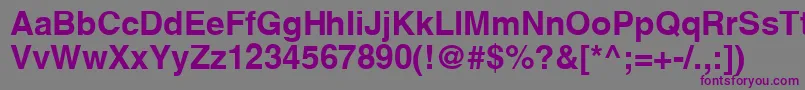 Шрифт SwanseB – фиолетовые шрифты на сером фоне