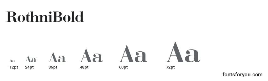 RothniBold Font Sizes