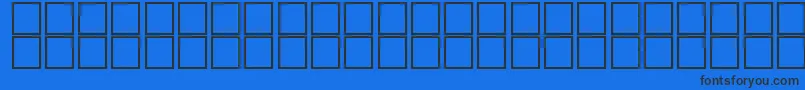 AlKharashi8 Font – Black Fonts on Blue Background