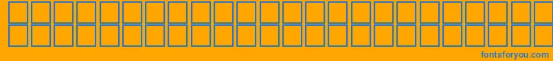 AlKharashi8 Font – Blue Fonts on Orange Background