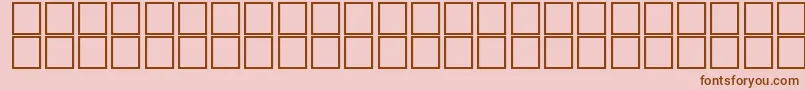 フォントAlKharashi8 – ピンクの背景に茶色のフォント