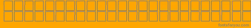 AlKharashi8-fontti – harmaat kirjasimet oranssilla taustalla