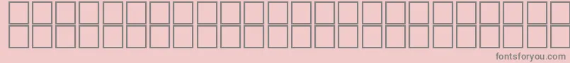 AlKharashi8-fontti – harmaat kirjasimet vaaleanpunaisella taustalla