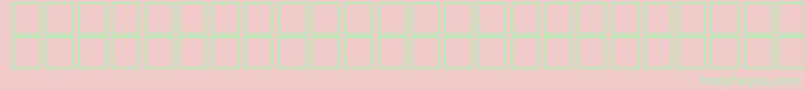 フォントAlKharashi8 – ピンクの背景に緑の文字