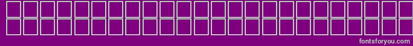 フォントAlKharashi8 – 紫の背景に緑のフォント