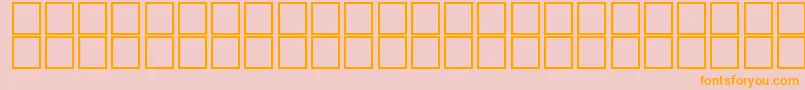 Шрифт AlKharashi8 – оранжевые шрифты на розовом фоне