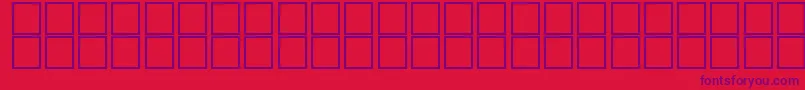 Czcionka AlKharashi8 – fioletowe czcionki na czerwonym tle