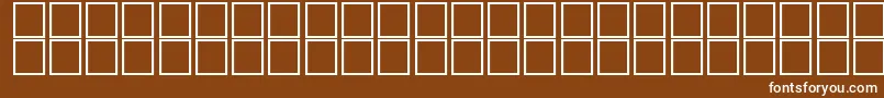 AlKharashi8-fontti – valkoiset fontit ruskealla taustalla