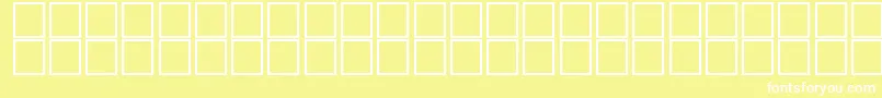 AlKharashi8-fontti – valkoiset fontit keltaisella taustalla