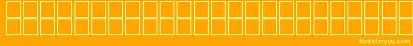 AlKharashi8-fontti – keltaiset fontit oranssilla taustalla