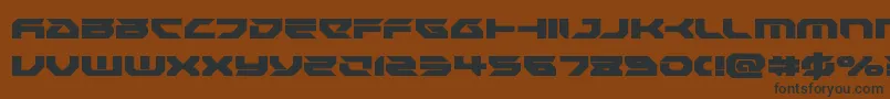 Royalsamurai Font – Black Fonts on Brown Background