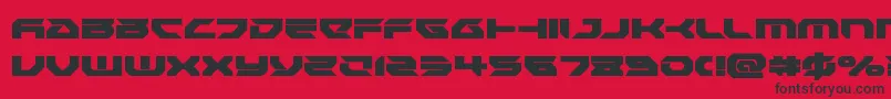 Royalsamurai Font – Black Fonts on Red Background