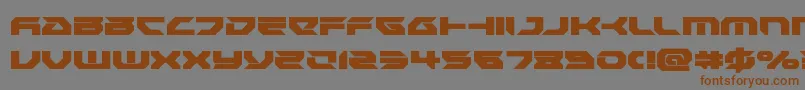 Royalsamurai Font – Brown Fonts on Gray Background